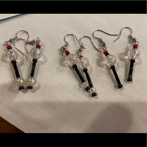 Light stick earrings